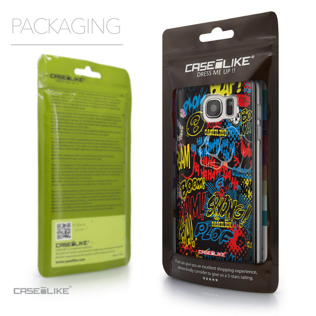 Packaging - CASEiLIKE Samsung Galaxy S7 Edge back cover Comic Captions Black 2915