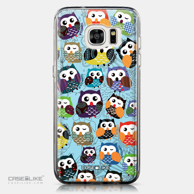 CASEiLIKE Samsung Galaxy S7 Edge back cover Owl Graphic Design 3312