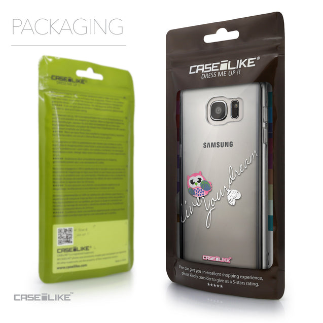 Packaging - CASEiLIKE Samsung Galaxy S7 Edge back cover Owl Graphic Design 3314