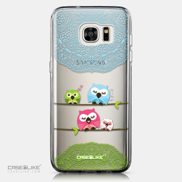 CASEiLIKE Samsung Galaxy S7 Edge back cover Owl Graphic Design 3318