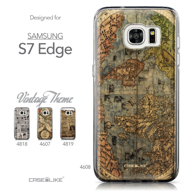Collection - CASEiLIKE Samsung Galaxy S7 Edge back cover World Map Vintage 4608