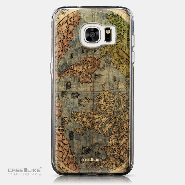 CASEiLIKE Samsung Galaxy S7 Edge back cover World Map Vintage 4608