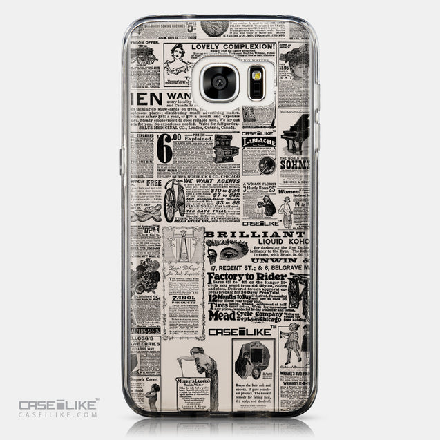 CASEiLIKE Samsung Galaxy S7 Edge back cover Vintage Newspaper Advertising 4818
