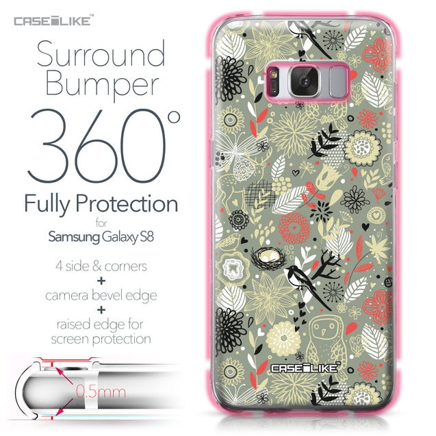 Samsung Galaxy S8 case Spring Forest Gray 2243 Bumper Case Protection | CASEiLIKE.com