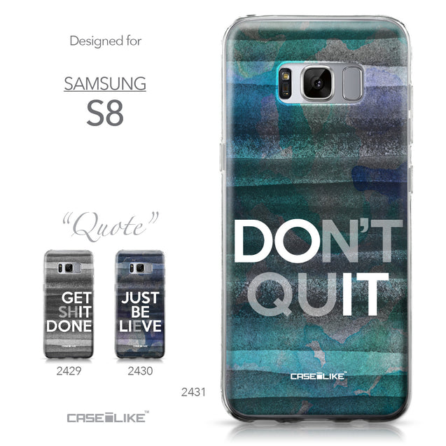 Samsung Galaxy S8 case Quote 2431 Collection | CASEiLIKE.com