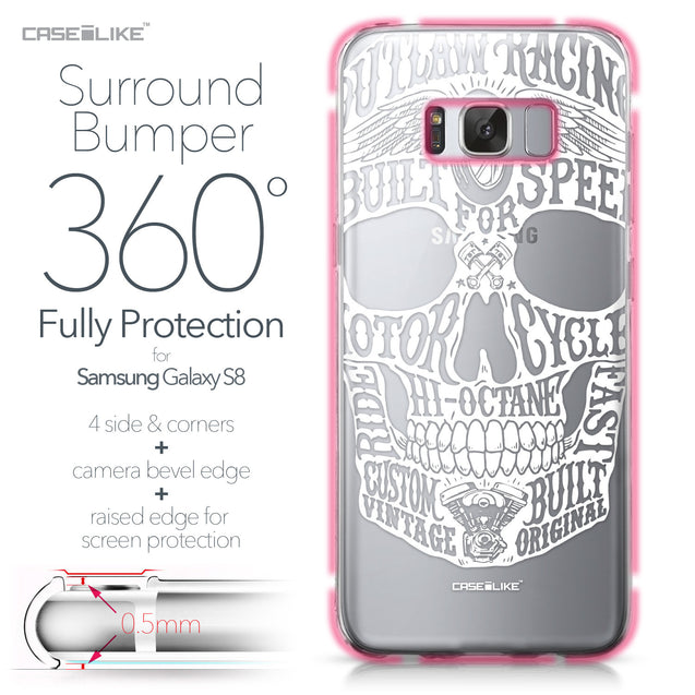 Samsung Galaxy S8 case Art of Skull 2530 Bumper Case Protection | CASEiLIKE.com
