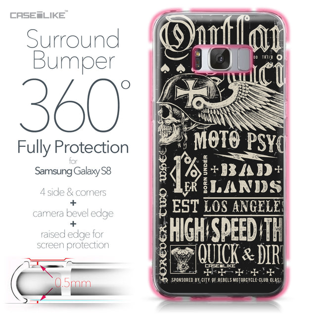 Samsung Galaxy S8 case Art of Skull 2531 Bumper Case Protection | CASEiLIKE.com