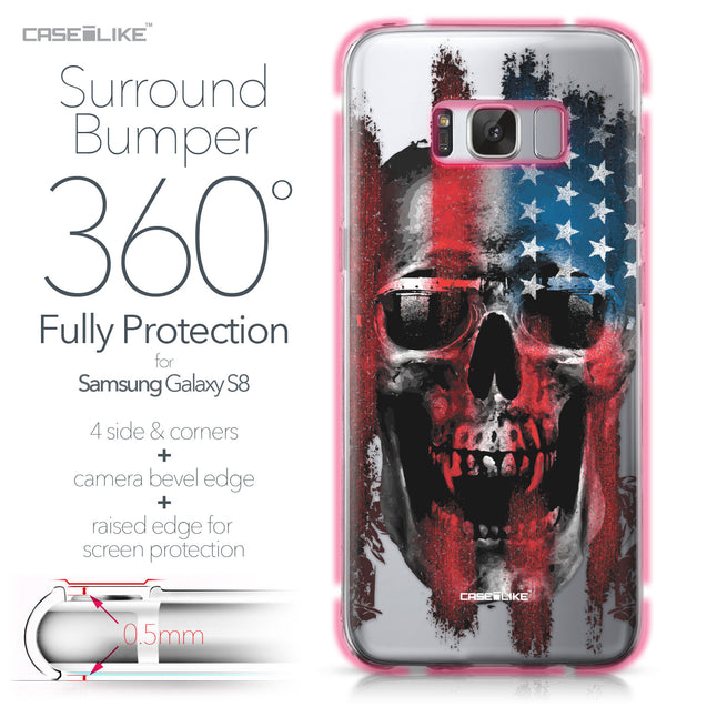 Samsung Galaxy S8 case Art of Skull 2532 Bumper Case Protection | CASEiLIKE.com
