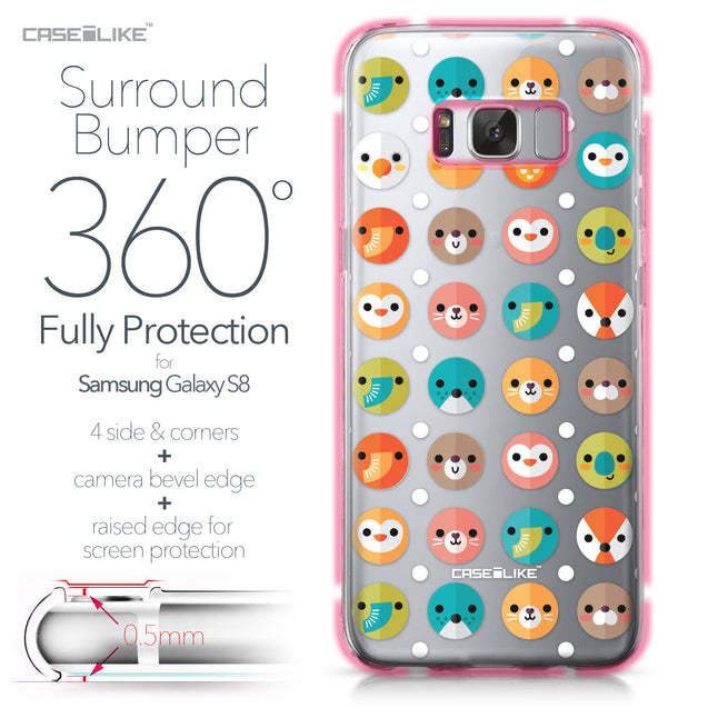 Samsung Galaxy S8 case Animal Cartoon 3638 Bumper Case Protection | CASEiLIKE.com