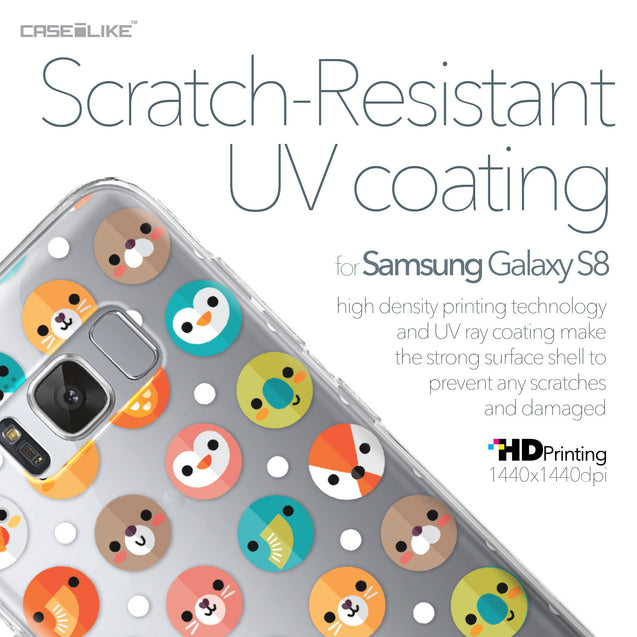 Samsung Galaxy S8 case Animal Cartoon 3638 with UV-Coating Scratch-Resistant Case | CASEiLIKE.com