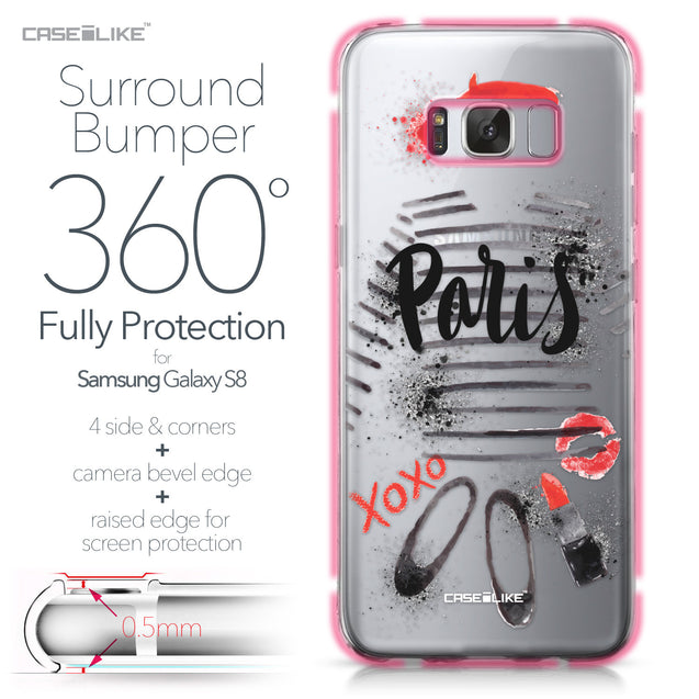 Samsung Galaxy S8 case Paris Holiday 3909 Bumper Case Protection | CASEiLIKE.com