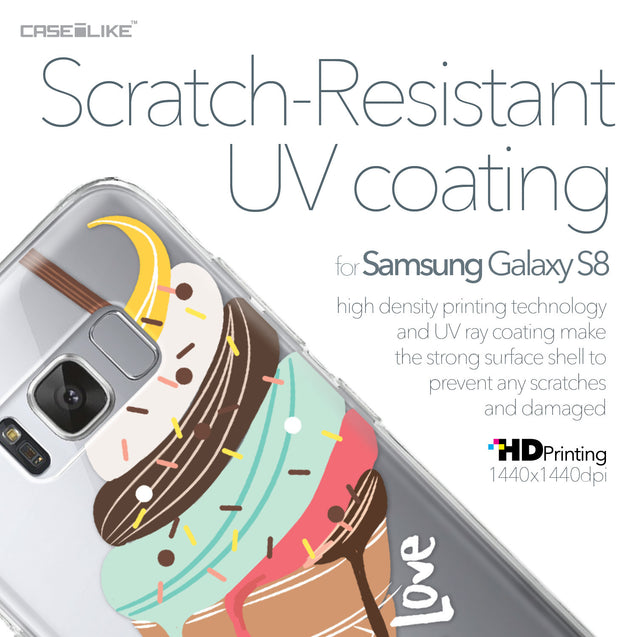 Samsung Galaxy S8 case Ice Cream 4820 with UV-Coating Scratch-Resistant Case | CASEiLIKE.com