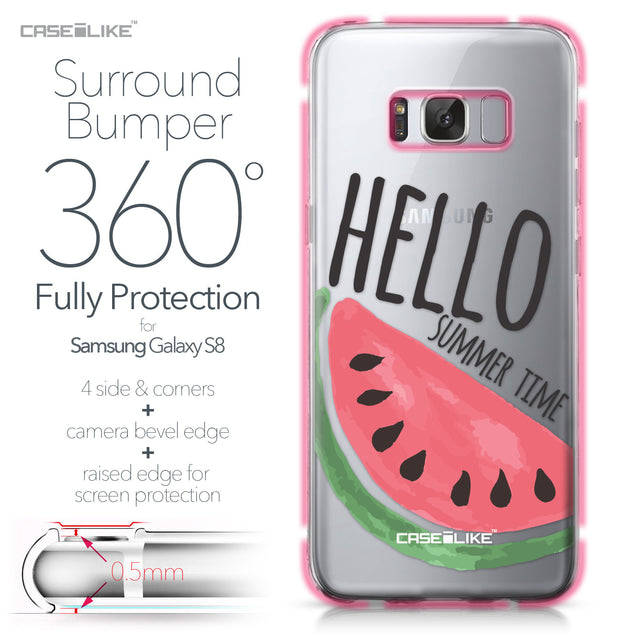 Samsung Galaxy S8 case Water Melon 4821 Bumper Case Protection | CASEiLIKE.com