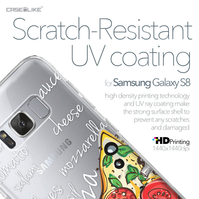Samsung Galaxy S8 case Pizza 4822 with UV-Coating Scratch-Resistant Case | CASEiLIKE.com