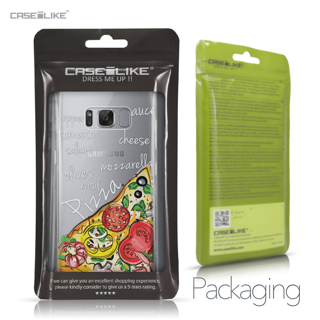 Samsung Galaxy S8 case Pizza 4822 Retail Packaging | CASEiLIKE.com