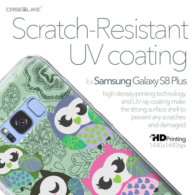 Samsung Galaxy S8 Plus case Owl Graphic Design 3313 with UV-Coating Scratch-Resistant Case | CASEiLIKE.com