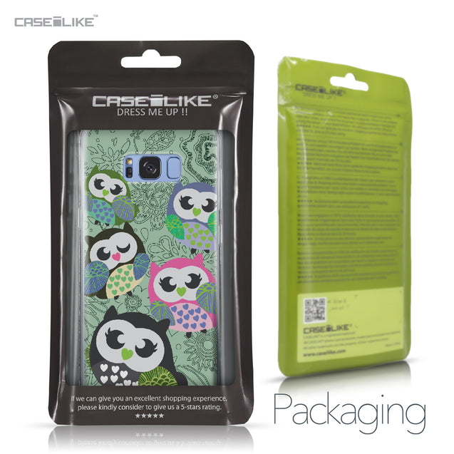 Samsung Galaxy S8 Plus case Owl Graphic Design 3313 Retail Packaging | CASEiLIKE.com