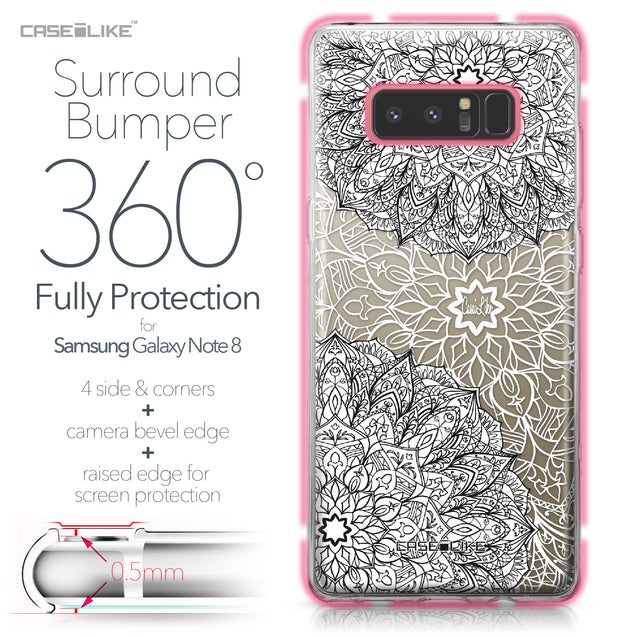 Samsung Galaxy Note 8 case Mandala Art 2093 Bumper Case Protection | CASEiLIKE.com