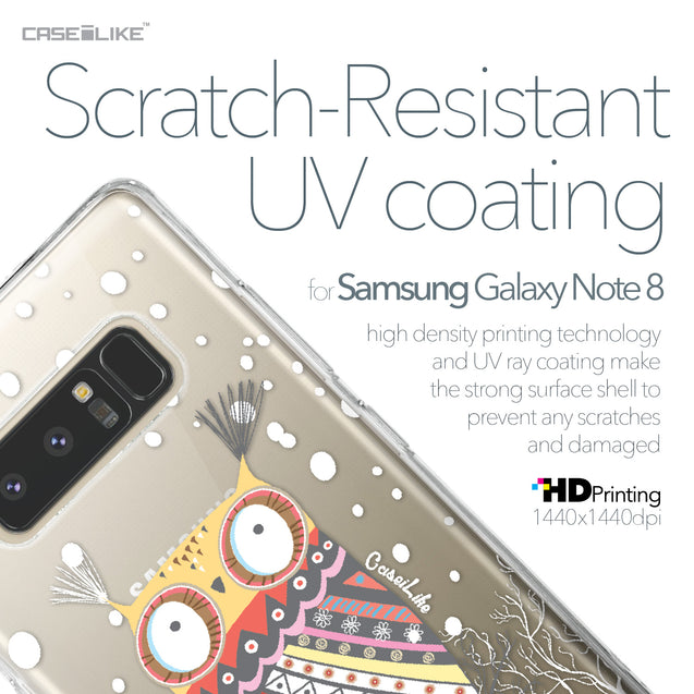 Samsung Galaxy Note 8 case Owl Graphic Design 3317 with UV-Coating Scratch-Resistant Case | CASEiLIKE.com