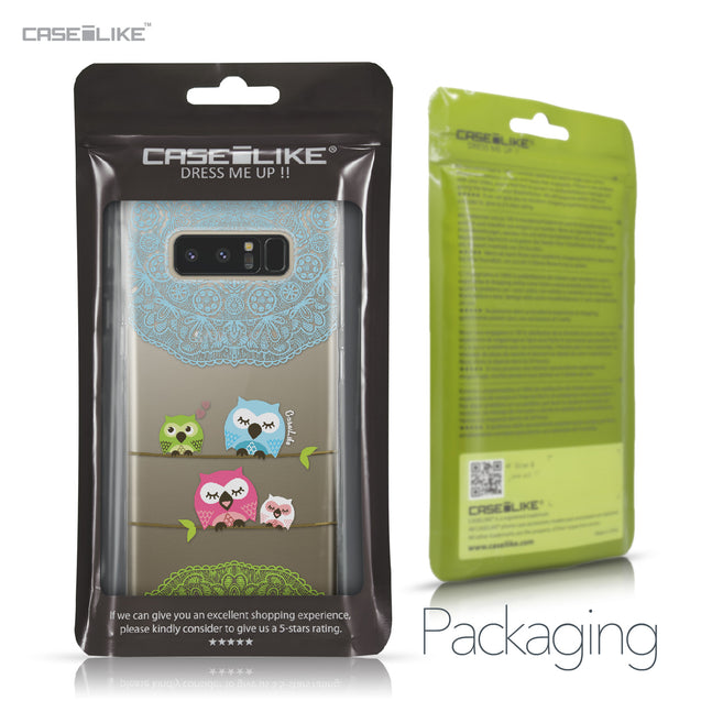 Samsung Galaxy Note 8 case Owl Graphic Design 3318 Retail Packaging | CASEiLIKE.com