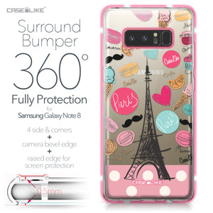 Samsung Galaxy Note 8 case Paris Holiday 3904 Bumper Case Protection | CASEiLIKE.com