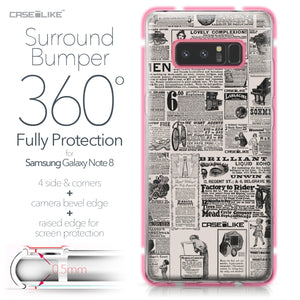 Samsung Galaxy Note 8 case Vintage Newspaper Advertising 4818 Bumper Case Protection | CASEiLIKE.com
