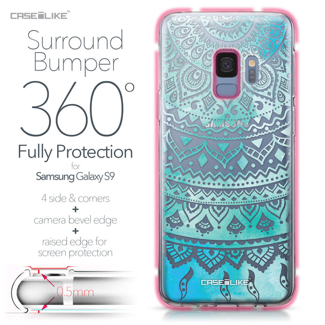 Samsung Galaxy S9 case Indian Line Art 2066 Bumper Case Protection | CASEiLIKE.com