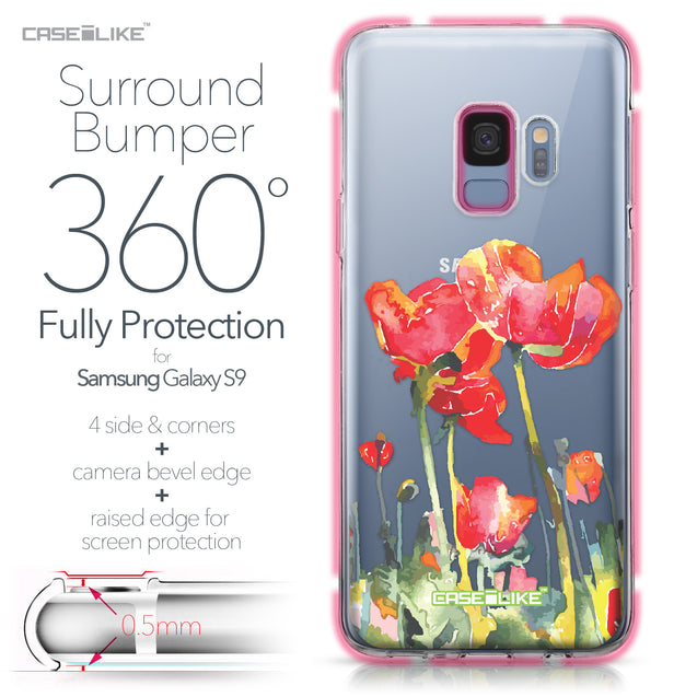 Samsung Galaxy S9 case Watercolor Floral 2230 Bumper Case Protection | CASEiLIKE.com