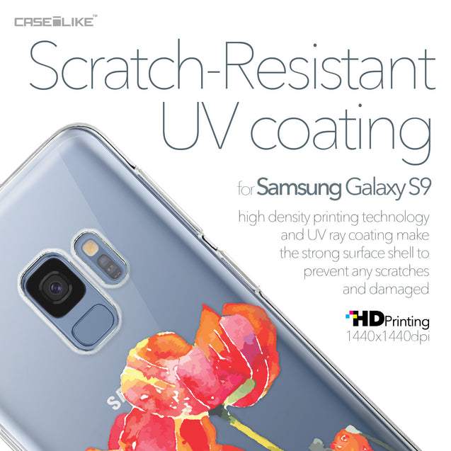 Samsung Galaxy S9 case Watercolor Floral 2230 with UV-Coating Scratch-Resistant Case | CASEiLIKE.com