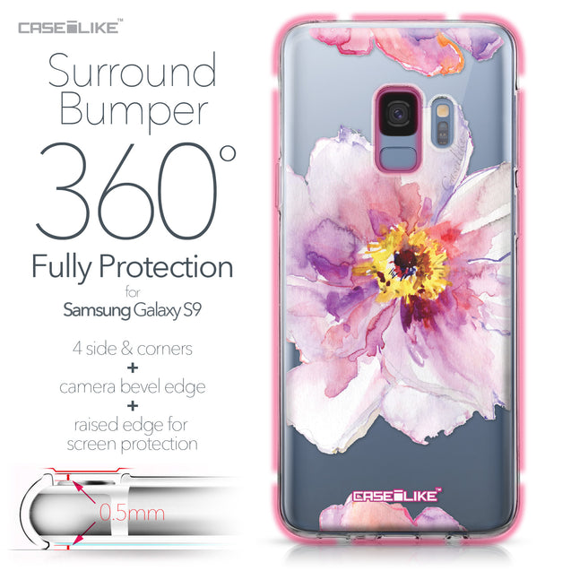 Samsung Galaxy S9 case Watercolor Floral 2231 Bumper Case Protection | CASEiLIKE.com