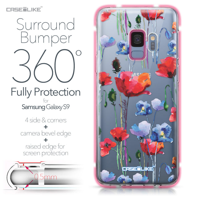 Samsung Galaxy S9 case Watercolor Floral 2234 Bumper Case Protection | CASEiLIKE.com