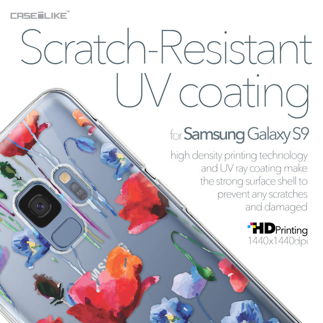 Samsung Galaxy S9 case Watercolor Floral 2234 with UV-Coating Scratch-Resistant Case | CASEiLIKE.com