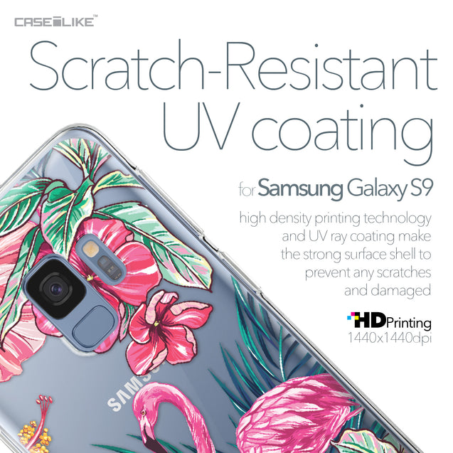 Samsung Galaxy S9 case Tropical Flamingo 2239 with UV-Coating Scratch-Resistant Case | CASEiLIKE.com