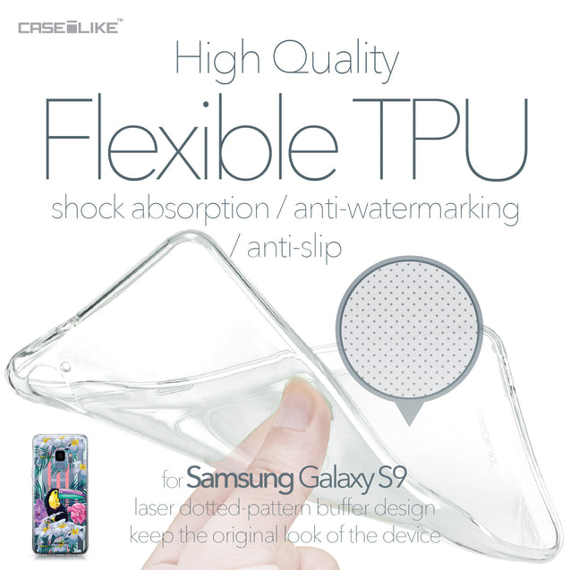 Samsung Galaxy S9 case Tropical Floral 2240 Soft Gel Silicone Case | CASEiLIKE.com