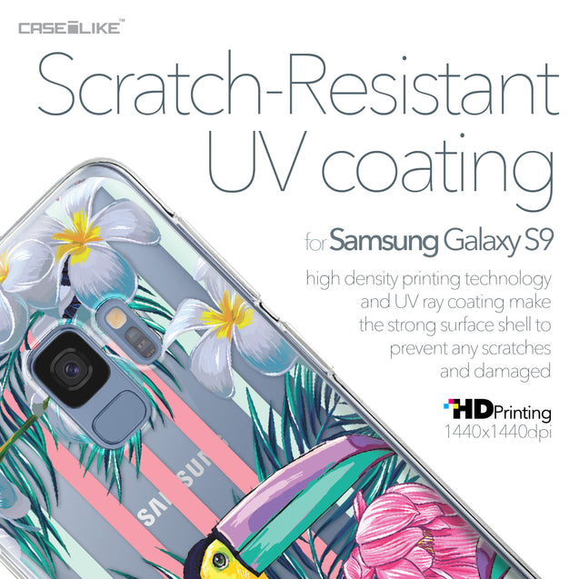 Samsung Galaxy S9 case Tropical Floral 2240 with UV-Coating Scratch-Resistant Case | CASEiLIKE.com