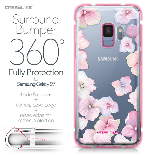 Samsung Galaxy S9 case Hydrangea 2257 Bumper Case Protection | CASEiLIKE.com