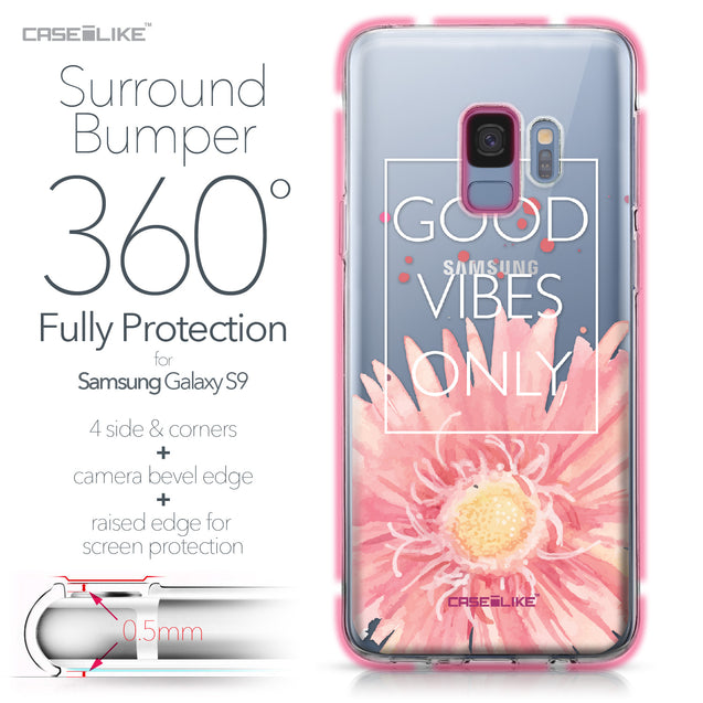 Samsung Galaxy S9 case Gerbera 2258 Bumper Case Protection | CASEiLIKE.com