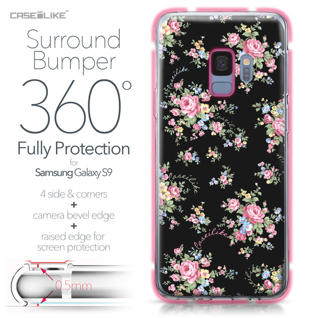 Samsung Galaxy S9 case Floral Rose Classic 2261 Bumper Case Protection | CASEiLIKE.com