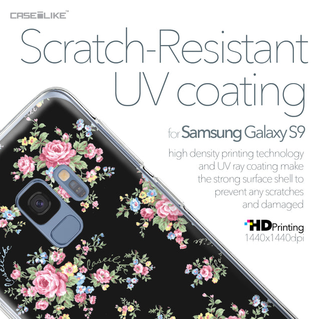 Samsung Galaxy S9 case Floral Rose Classic 2261 with UV-Coating Scratch-Resistant Case | CASEiLIKE.com