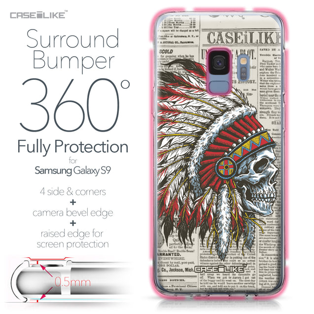 Samsung Galaxy S9 case Art of Skull 2522 Bumper Case Protection | CASEiLIKE.com