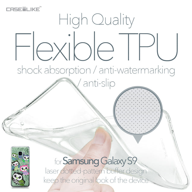 Samsung Galaxy S9 case Owl Graphic Design 3313 Soft Gel Silicone Case | CASEiLIKE.com