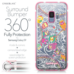 Samsung Galaxy S9 case Owl Graphic Design 3316 Bumper Case Protection | CASEiLIKE.com