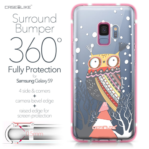 Samsung Galaxy S9 case Owl Graphic Design 3317 Bumper Case Protection | CASEiLIKE.com