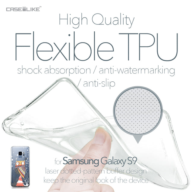 Samsung Galaxy S9 case Owl Graphic Design 3317 Soft Gel Silicone Case | CASEiLIKE.com