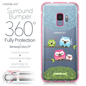 Samsung Galaxy S9 case Owl Graphic Design 3318 Bumper Case Protection | CASEiLIKE.com