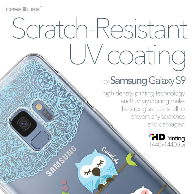 Samsung Galaxy S9 case Owl Graphic Design 3318 with UV-Coating Scratch-Resistant Case | CASEiLIKE.com