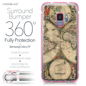 Samsung Galaxy S9 case World Map Vintage 4607 Bumper Case Protection | CASEiLIKE.com