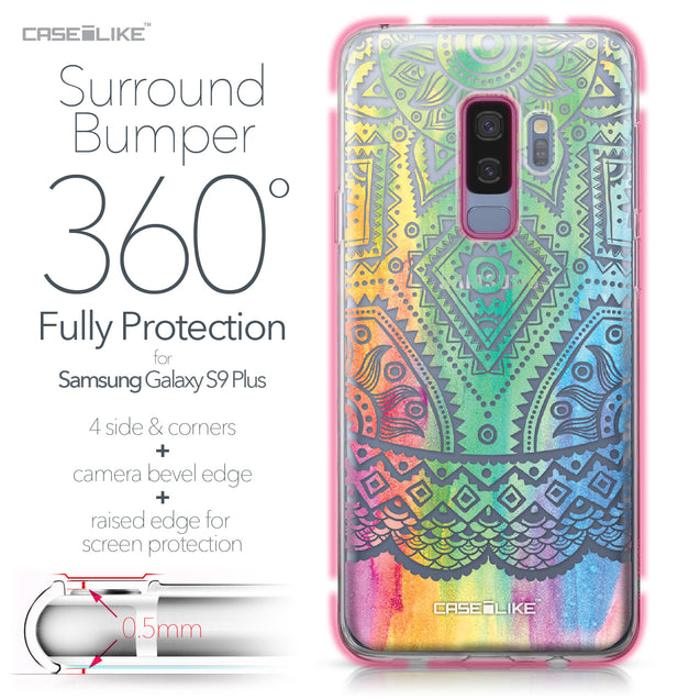 Samsung Galaxy S9 Plus case Indian Line Art 2064 Bumper Case Protection | CASEiLIKE.com