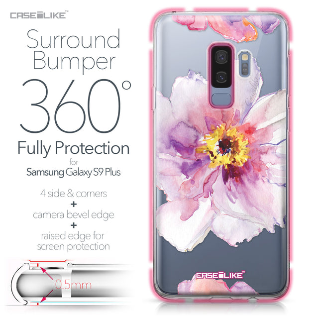 Samsung Galaxy S9 Plus case Watercolor Floral 2231 Bumper Case Protection | CASEiLIKE.com