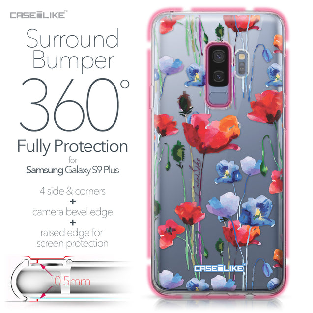 Samsung Galaxy S9 Plus case Watercolor Floral 2234 Bumper Case Protection | CASEiLIKE.com